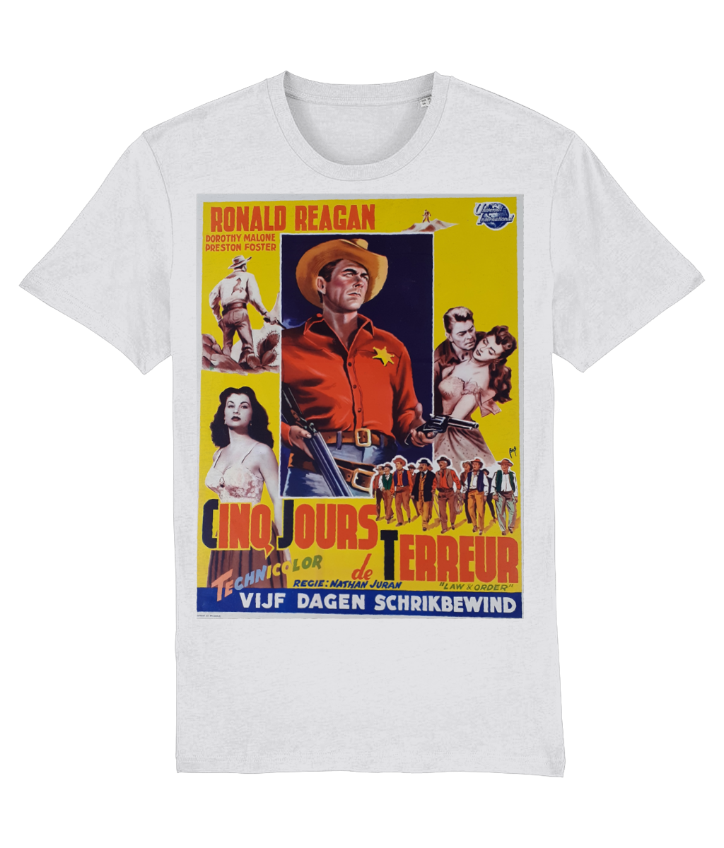 SALE of Ronald Reagan-Cino Jours Terreur-Classic Film Poster Design-GAS T Shirts-FN02