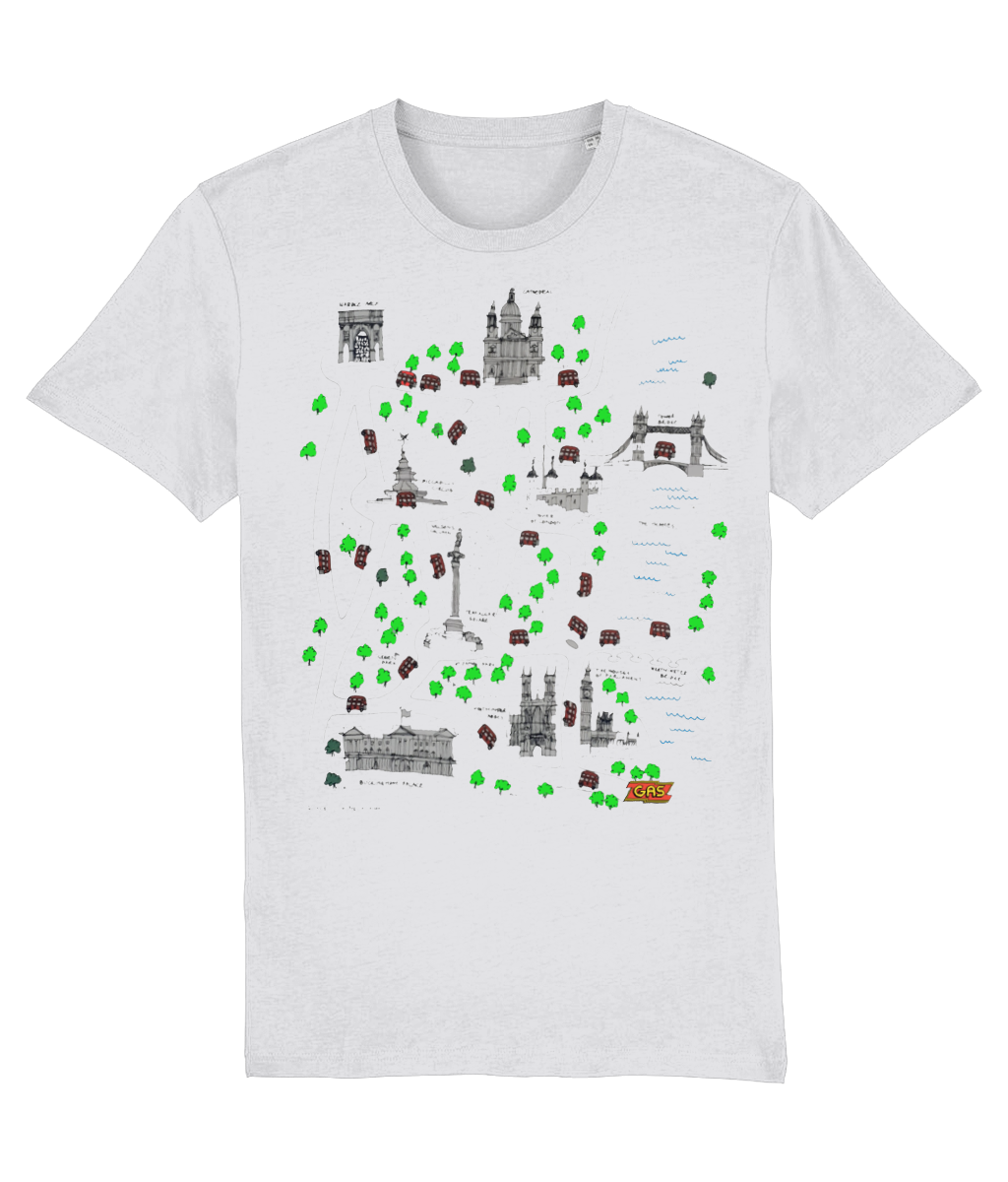 SALE of Sites of London map-Retro-GAS T Shirts-SO05