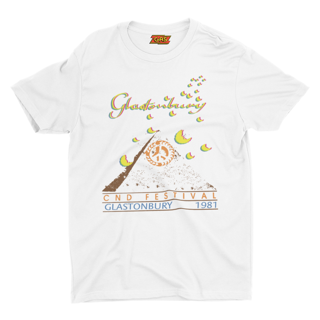 SALE of Glastonbury CND Festival 1981-Globe-GAS T Shirts-GLA01