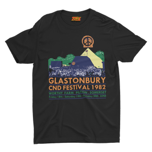 SALE of Glastonbury CND Festival 1982-Pyramid-GAS T Shirts-GLA02