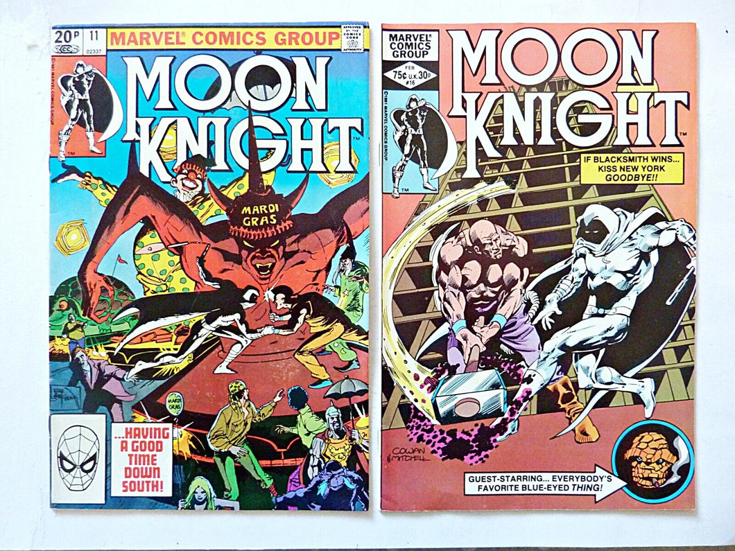 Leons Comics- Moon Knight 10x Bundle Marvel Comics Bronze Age Moench Sienkiewicz