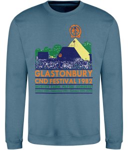 Glastonbury CND Festival 1982-Pyramid-Sweatshirt-GAS T Shirts-GLA02