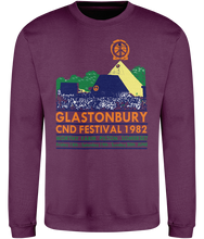 Load image into Gallery viewer, Glastonbury CND Festival 1982-Pyramid-Sweatshirt-GAS T Shirts-GLA02
