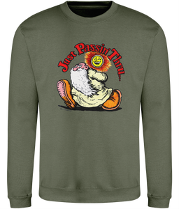 Mr Natural-Just Passin Thru-Crumb-Sweatshirt-GAS T Shirts-HG01