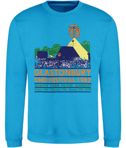Glastonbury CND Festival 1982-Pyramid-Sweatshirt-GAS T Shirts-GLA02