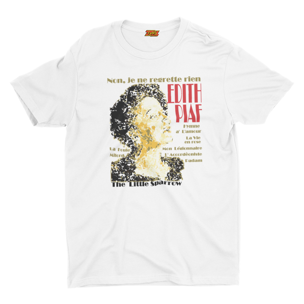 Edith Piaf-Little Sparrow-Legend-GAS T Shirts-LE01